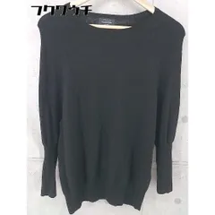 ◇ green label relaxing グリーンレーベル UNITED ARROWS ウール ニット 長袖 セーター サイズ38 ブラック レディース 【中古】 【1103310008854】