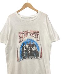 80s ビンテージ BOB DYLAN GRATEFUL DEAD プリント バンド Tシャツ L位 ホワイト  80年代 ボブディラン グレイトフル・デッド ロックT バンT