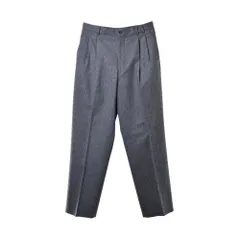 パパス PAPAS ホームスパンツイード 2タックパンツ トラウザー XL 灰 EX WIDE TROUSERS 〔GRAY〕 | cliché