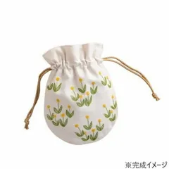 戸塚刺しゅう 刺繍キット 戸塚刺しゅう×星燈社 星あかりの刺繍手帖 丸巾着袋「休日」 558