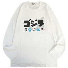 ゴジラ サンリオ キャラクターズ プリント 長袖 Tシャツ 春 秋 GODZILLA gz1243-39-B