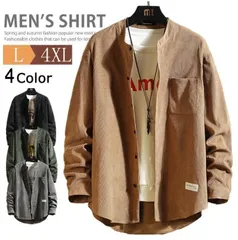 シャツコーデュロイメンズシャツシャツジャケットnuol782長袖シャツトップスビッグシルエット秋服ビジネス無地カジュアルシャツ