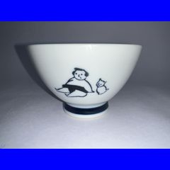 【在庫処分】逸品社 お茶碗 10.3×6.0cm お相撲さん KYU-JITSU 85405