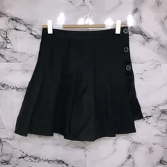 美品<!-利用不可文字-!>　レピピアルマリオ　repipi armario キュロットパンツ　【S】黒　ブラック　シンプル　ボタン　定番　かわいい　上品　大人　キレイ