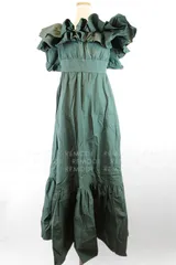 【新品タグ付】eimy istoire｜フリルオフショルダーマキシワンピース