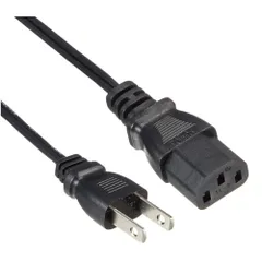AC電源ケーブル PC デスクトップ モニター パワー 3P 3PIN 3ピン アダプター コード パソコン 新品 Y20225gのサムネイル
