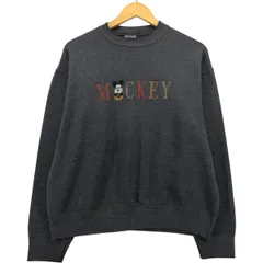 古着 90年代 MICKEY＆CO MICKEY MOUSE ミッキーマウス キャラクタースウェットシャツ トレーナー USA製 メンズL相当/eaa577269