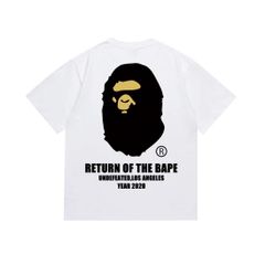 新品✨A BATHING APE × UNDEFEATED  アベイシングエイプ×アンディフィーテッド プリントTシャツ  White （しろい）/ワイト