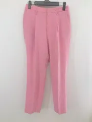 【タグ付】アダムエロぺ　テーパードパンツ　ピンク　ショッキングピンク　レディース タグ付】アダムエロぺ テーパードパンツ ピンク ショッキング