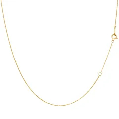 あずきチェーンK10ピンクゴールド [シアーズ] ネックレス チェーン 10金 K10 ゴールド カットあずき 40cm K10PG ピンクゴールド sc97-0002-pg