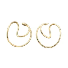 【ゴールド × フリーサイズ】[Cream dot. クリームドット公式] イヤーカフ レディース イヤーカフ 金属アレルギー ニッケルフリー フープ 大きめ レイヤード風 イヤカフ 両耳用 セット 大人 微調整可能