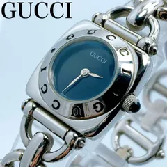 稼働 GUCCI 腕時計 6400L ホワイトシェル文字盤 ヴィンテージ