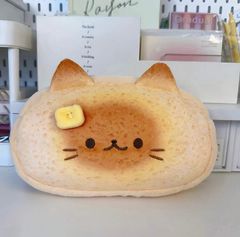 猫 パン ポーチ 筆箱 ペンケース 食パン