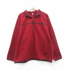 XL/古着 オールドネイビー OLD NAVY 長袖 ハーフジップ フリース ジャケット メンズ 赤 レッド 24nov27 中古 アウターのサムネイル