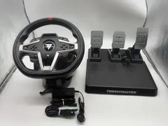 NO3404【Playstation公式ライセンス】Thrustmaster スラストマスター ハンコン T248 グランツーリスモ PS5 PS4 PC ハンドルコントローラー レーシングゲーム フォースフィードバックシステム 多機能画面 ペダルセット