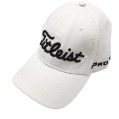 タイトリスト×フットジョイ キャップ 白×黒 立体ロゴ刺しゅう L/XL ゴルフウェア TITLEIST