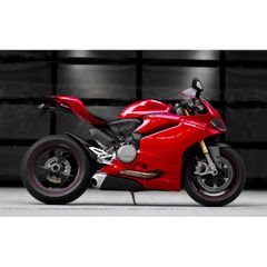 絵画風 壁紙ポスター (はがせるシール式) ドゥカティ スーパーバイク 1299 パニガーレ 2017年 DUCATI バイク キャラクロ DSPB-009W2 (ワイド版 603mm×376mm) ＜日本製＞ ウォールステッカー お風呂ポスター
