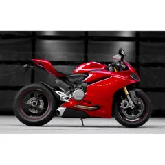 絵画風 壁紙ポスター (はがせるシール式) ドゥカティ スーパーバイク 1299 パニガーレ 2017年 DUCATI バイク キャラクロ DSPB-009W2 (ワイド版 603mm×376mm) ＜日本製＞ ウォールステッカー お風呂ポスター