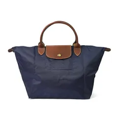 新品 ロンシャン LONGCHAMP ハンドバッグ ル プリアージュ トップハンドルバッグ Mサイズ マリン