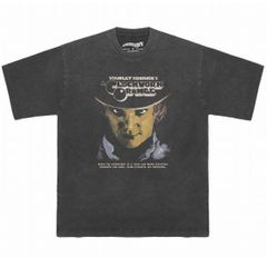 メンズ レディース 半袖Tシャツ 映画 Tシャツ　 時計仕掛けのオレンジ 色落ちブラック　Mサイズ