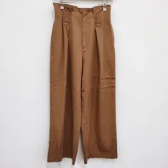 VIVIENNE TAM 08175330 ワイドパンツ サイズ40 キュプラ ハイウエスト パンツ ブラウン レディース ヴィヴィアンタム【中古】4-0308M♪のサムネイル