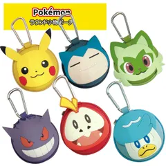 ポケモン ポーチ 小物入れ カラビナ付き ポケットモンスター ラウンド小物ポーチ グッズ プレゼント ピカチュウ ゲンガー クワッス ニャオハ ホゲータ パモ カビゴン シリコン イヤホンケース コインケース