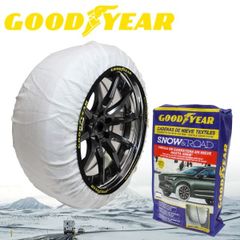 【在庫有・即納可】GOODYEAR スノーソックス スーパータイプ Mサイズ 2枚入り 17インチ 255/40R17 グッドイヤー タイヤチェーン スノーチェーン