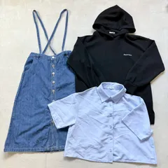 【まとめ売り】C・O・L・Z・A コルザ ハニーズ 3点セット サスペンダースカート デニム スウェットパーカー 半袖ボタンシャツ ガーリー ストリート