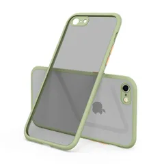 【フォロー割】ケース iphone7ケース iphonese第2世代 スマホケース iphone8 シリコン アンチ-フォール ファイン ホール 保護 カバー iyite サポート QI チャージング iPhone 7/8/SE用 抹茶 グリーン