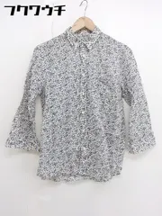 ◇ ◎ HARE ハレ 総柄 七分袖 シャツ サイズS ホワイト系 マルチ メンズ  【1109070005249】