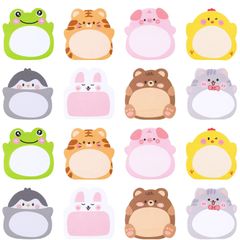 かわいい 手帳 かわいい かわいい かわいい 文房具 おもしろ 付箋 付箋 メモ用紙 メモ帳 メッセージシール ふせん 動物 320枚 AUGSHYO