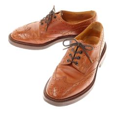 【中古】トリッカーズ Tricker's BOURTON ウイングチップ カントリーシューズ ブラウン【サイズ6】【メンズ】