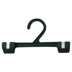 プラスチック製 ボトムハンガー 小黒 W17cm 100本 61-196-8-5