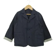 ミキハウス テーラードジャケット アウター コットン 日本製 キッズ 男の子用 110サイズ ネイビー MIKIHOUSE 【中古】