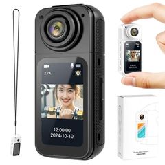 アクションカメラ 小型 wifi リアルタイム ウェアラブルカメラ ビデオカメラ 小型カメラ wi-fi スマホ連動　黒