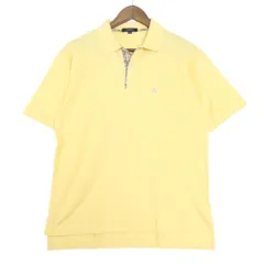 バーバリー ロンドン BURBERRY LONDON 鹿の子 ポロ シャツ 半袖 カットソー コットン トップス BBV31-016 M イエロー ur28