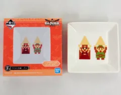 【中古】皿・茶碗(キャラクター) ゼルダ＆リンク アイコン小皿 「一番くじ ゼルダの伝説 ハイラルライフスタイル2」 F賞