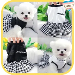 ⭐︎ギンガムチェックスカート付きワンピース⭐︎ 犬服　春物　ドッグウェア