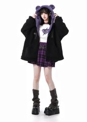 Amilige アミリージュ チャイナボタン付きパーカー＋フリルスカート