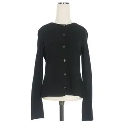 フォクシー FOXEY DAISY LIN クルーネック カーディガン 長袖 40 ブラック 黒 32784-DKSJFE112MY レディース 中古】フォクシー FOXEY DAISY LIN クルーネック カーディガン