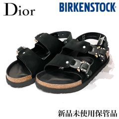 DIOR ディオール × BIRKENSTOCK ビルケンシュトック コラボ サンダル 22AW スエード ブラック size37