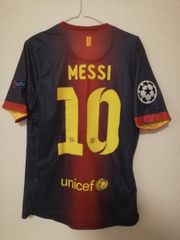 2012-2013 メッシ シーズン バルセロナ ユニフォーム FIFA2011ワールドチャンピオンパッチ付 10番
