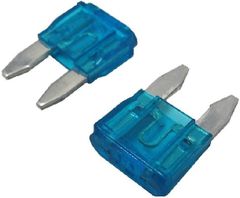 ミニ平型ヒューズ　12V　15A　10.8mm×16.2mm　ミニ平型ヒューズ　5個入　＜con-216＞