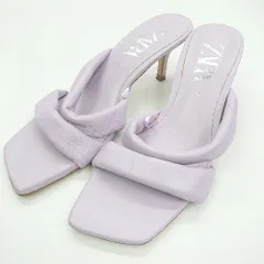 ◇ Θ ZARA ザラ 5.5cmヒール サンダル サイズ36 ラベンダー レディース E  【1410290070802】