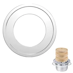 ステンレス 受け台 蒸し器 受け台 中華セイロ用 蒸籠 丈夫な 蒸し板 24-26cm鍋対応 16-24cmの蒸しセイロ対応 DFsucces (26cm)
