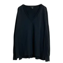 J.CREW ウール ニット セーター L ブラック ジェイクルー Vネック 薄手 古着卸 アメリカ仕入 a612-6419