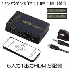 2024年最新】送料無料 hdmi 分配器 1入力 4出力 フルhd 4k x 2k 3d対応