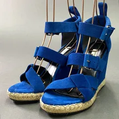 BALENCIAGA バレンシアガ サンダル カーフ ブルー メンズ43