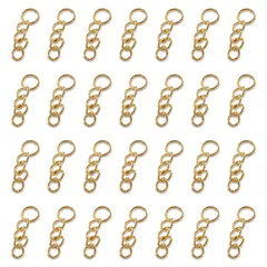 キーホルダー　チェーン　金具　パーツ　ゴールド　50本　セット 手芸 2858のサムネイル