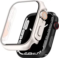 【在庫処分】耐衝撃 傷防止 PC素材 ケース ケース アップルウォッチ 全面保護 カバー 用 watch 一体型 一体型 apple ガラスフィルム シリーズの外観に変換できます Series Ultra 数秒で と互換性があり 98/7/6/SE2/SE/5